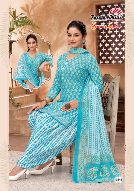 Patidar Season's Special vol-38 Cotton Designer Patiyala Dress Material